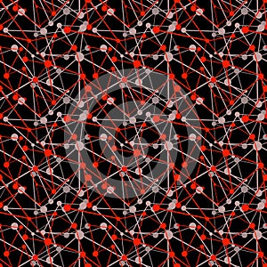 Connected blood cells seamless background