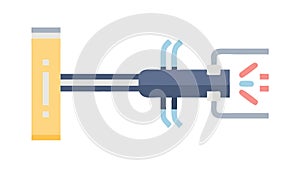 Connected Cables for Power and Data Transfer, vector design Generative AI