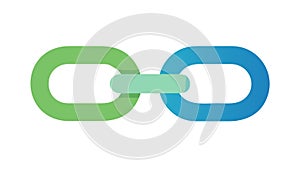 Connected Chain Link Icon, vector design Generative AI