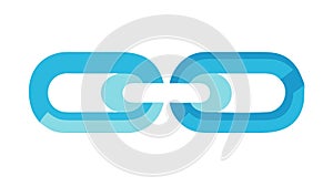 Connected Chain Links Icon for Strong Networks and Unity, vector design Generative AI