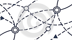 Connected Dots Network Abstract Background Vector, vector design Generative AI