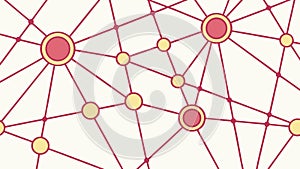 Connected Dots Network Abstract Technology Pattern, vector design Generative AI