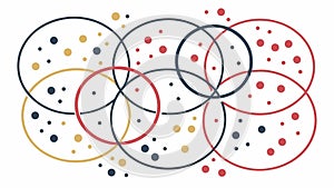 Connected Dots Network Vector Art, vector design Generative AI
