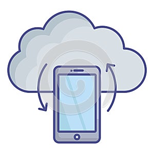 Connected folder Fill Vector icon which can easily modify or edit