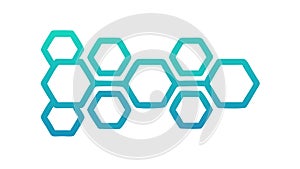 Connected Hexagonal Network Pattern, Technology Science Vector, vector design Generative AI