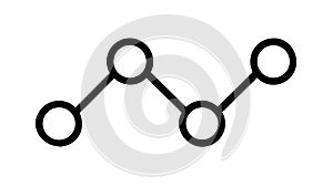 Connected Network Data Flow Visualization, vector design Generative AI