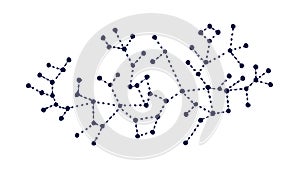 Connected Network Tree Node Vector Illustration, vector design Generative AI