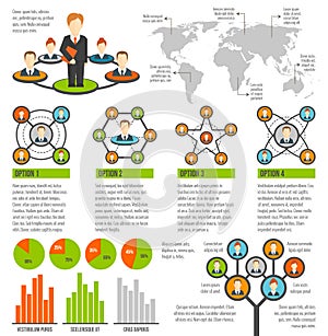 Connected People Infographics