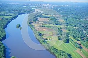 Connecticut river and farm