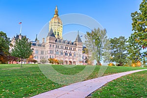 Connecticut State Capitol in Hartford, Connecticut, USA