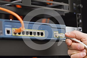 Connecting Cable to Switch