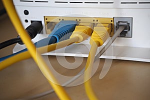 Connecting cables to the modem