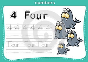 Connecting dot and printable numbers exercise