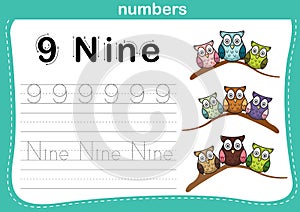 Connecting dot and printable numbers exercise
