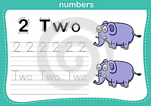 Connecting dot and printable numbers exercise photo