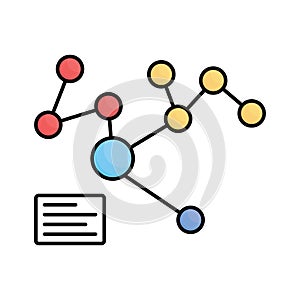 Connecting fill vector icon which can easily modify or edit