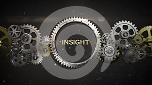 Connecting Gear wheels, and make keyword, 'INSIGHT' (included alpha)