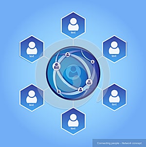 Connecting people - Network concept
