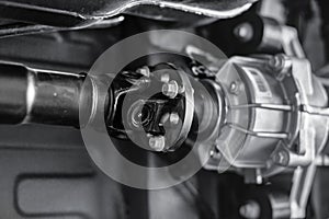 Connecting the propeller shaft assy