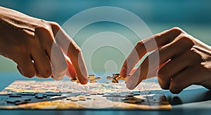 Connecting Puzzle Pieces: Teamwork and Problem Solving