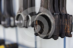 Connecting rod on the wall