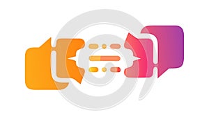 Connecting Speech Bubbles, Dynamic Communication, vector design Generative AI