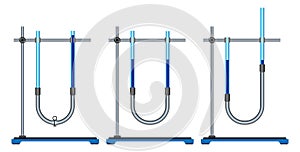 In the connecting vessels of any form of the surface of a homogeneous liquid are installed at the same level at the same