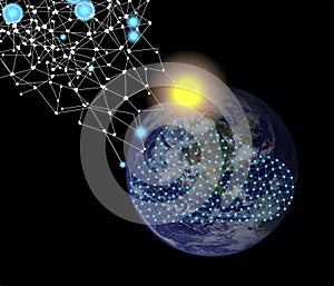 Connection concept Digital Network