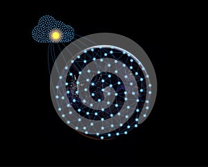 Connection concept Digital Network