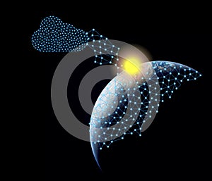 Connection concept Digital Network