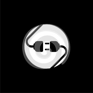 Connection concept icon isolated on dark background