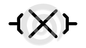 Connection error or no sync icon , vector design Generative AI