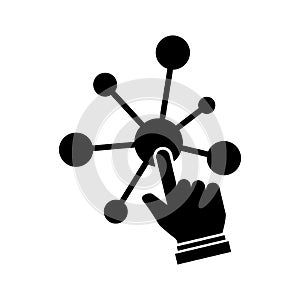 Connection  Flat inside vector icon which can easily modify or edit photo