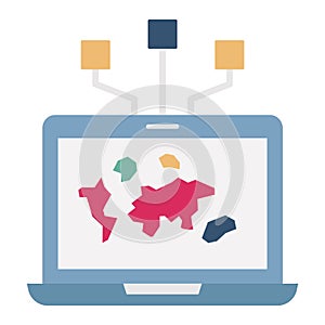Connection Flat  Vector icon which can easily modify or edit photo