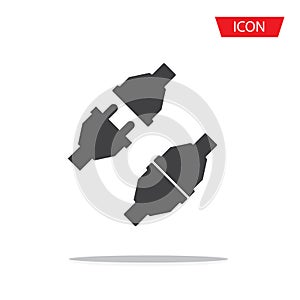 Connection icon vector isolated on background