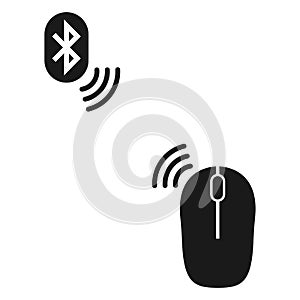 Connection between mouse and bluetooth. fast data