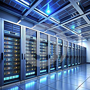 Connection network in servers room