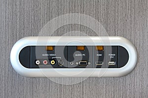 Connection Panel at the hotel