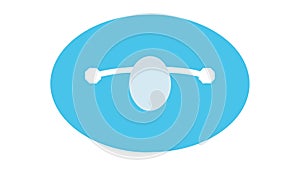 Connection Point Icon for Networking Data Flow, vector design Generative AI