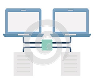Connection process Flat  Vector icon which can easily modify or edit
