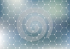 Connection structure. Geometric abstract background. Medicine, science and technology. Vector illustration for your