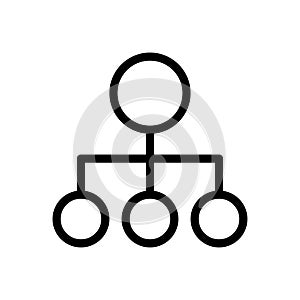 Connection thin line icon