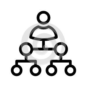 Connection thin line vector icon