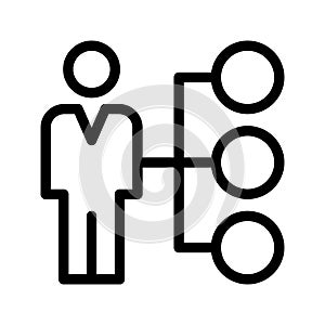 Connection thin line vector icon