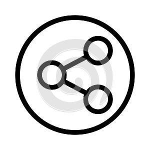 Connection thin line vector icon