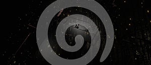 Connection And Web Concept. Digital Abstract Background Circuit Board Futuristic Server Code Processing 3D Rendering