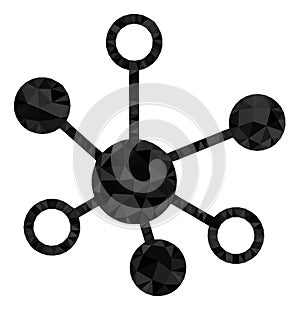 Connections Polygonal Icon