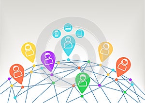 Connectivity and communication within social network with connected devices like notebook, smart phone and smart watch