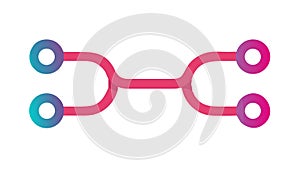 Connectivity Data Link Network Connection Icon, vector design Generative AI