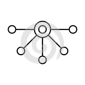 Connectivity, data server Vector Icon which can easily modify